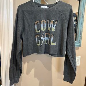 “Cowgirl” cropped long sleeve